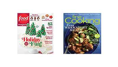 Year end deals on Cooking magazines