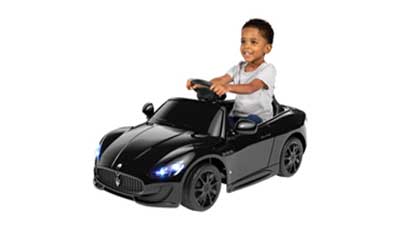 Kalee 6V Black Maserati GranCabrio Battery Ride On