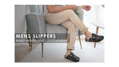 Mens Slippers with Arch Support