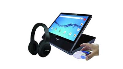 Sylvania 10.1 quad core tablet DVD player Headphones