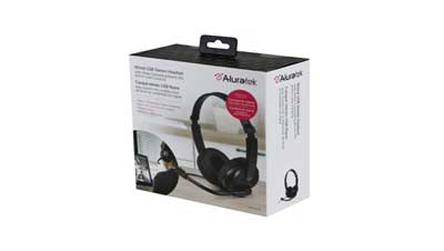 Wired USB Stereo Headset with Boom Mic