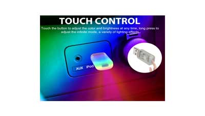 USB LED Interior Atmosphere Car Lighting