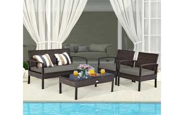 Costway 4 Pieces Furniture Set