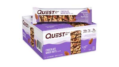 Quest Nutrition Chocolate Mixed Nuts Snack Bar