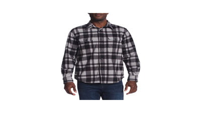 Chaps Mens Long Sleeve Microfleece Plaid Shirt