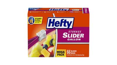 Hefty Slider Storage Bags Gallon Size 66 Count