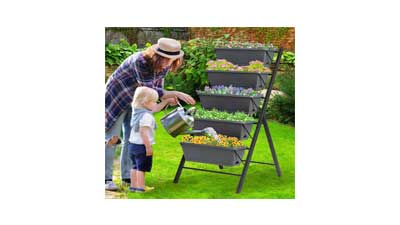 4 ft Vertical Raised Garden Bed with 5 Tiers