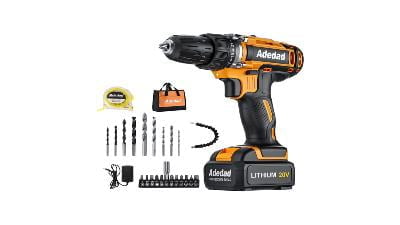 Adedad Cordless Impact Drill Set 20V