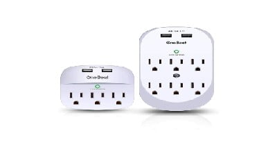 2 Pack Wall Surge Protect Outlet Extender