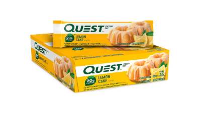 Quest Nutrition Lemon Cake Protein Bars – 48 Count, Best By 5/23/25