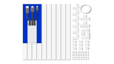 Cord Cover Raceway Kit 157in Cable Channel