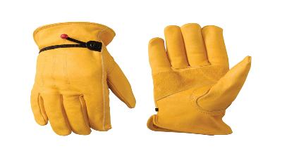 Wells Lamont Mens Cowhide Leather Work Gloves