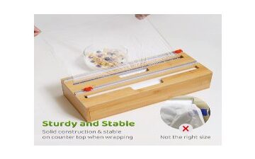 Bamboo Foil and Plastic Wrap Organizer
