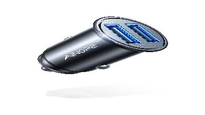 AINOPE 4.8A Smallest Metal USB Car Charger