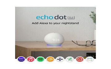 Echo Dot 4 Smart speaker with clock