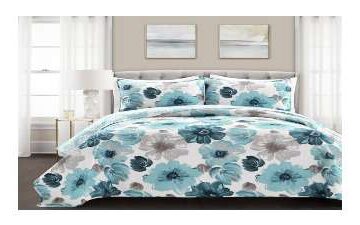 Lush Decor Leah Floral Print Quilt