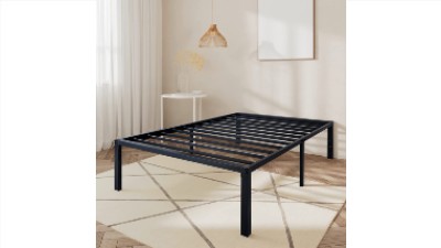 MERRLAND Sturdy Twin Size Metal Platform Bed Frame
