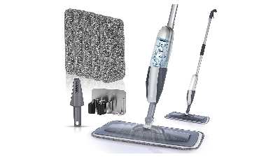 Floor Cleaning Wet Spray Mop W 6 Microfiber Pads