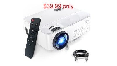 HOMPOW Portable Mini Projector 1080P