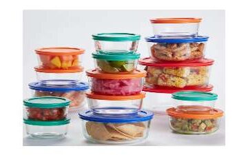 pyrex storage glass bowls