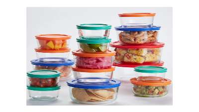 pyrex storage glass bowls