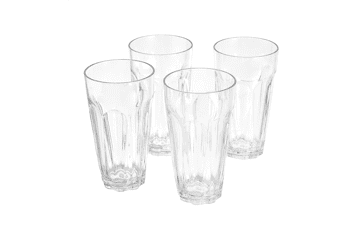 Amazon Basics Tritan Working Style Highball Glasses