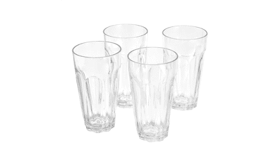 Amazon Basics Tritan Working Style Highball Glasses