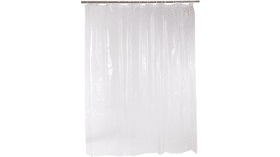 Amazon Basics Clear Vinyl Shower Curtain
