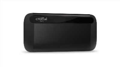 Crucial X8 2TB Portable SSD – Up to 1050MB/s – USB 3.2 – External Solid State Drive, USB-C, USB-A – CT2000X8SSD9, Black