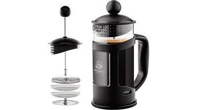 French Press Coffee Tea and Espresso Maker