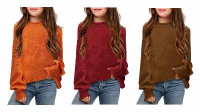 Flypigs Girls Knit Sweater