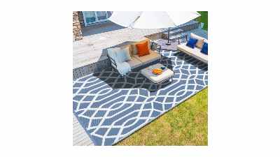 wikiwiki 5x8 FT Outdoor Rugs Reversible Mats