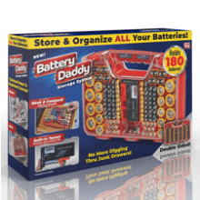 180 Battery Organizer and Storage Case with Tester