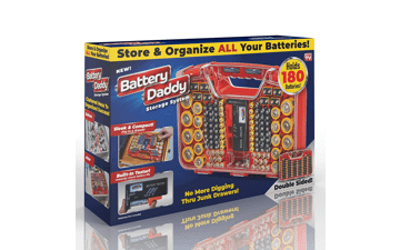 180 Battery Organizer and Storage Case with Tester