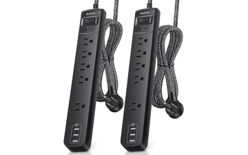 2 Pack Power Strip Surge Protector