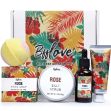 5pc Rose Spa Bath Sets Include Massage Oil