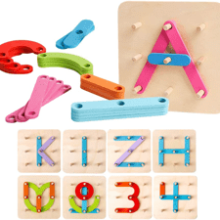 Kizh Wooden Letter and Number Activity Set