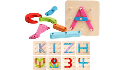 Kizh Wooden Letter and Number Activity Set