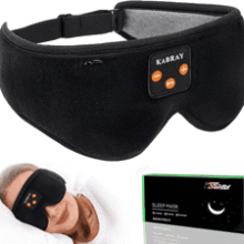 Sleep Mask with Bluetooth Headphones