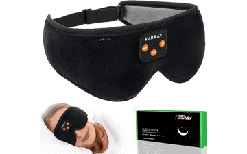 Sleep Mask with Bluetooth Headphones