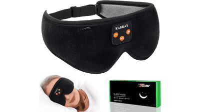 Sleep Mask with Bluetooth Headphones