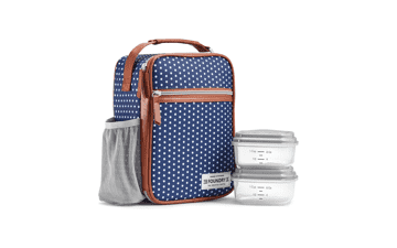 Thayer Insulated Lunch Bag with 2 Food Containers