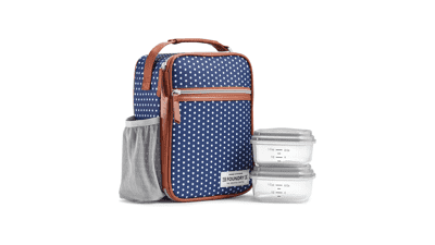 Thayer Insulated Lunch Bag with 2 Food Containers