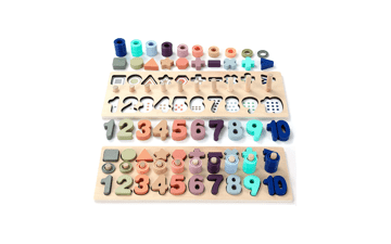 Wooden Number Puzzle for Toddler Activities