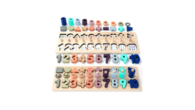 Wooden Number Puzzle for Toddler Activities