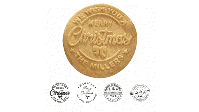 2023 Personalized Christmas Cookie Stamp with 3D Raised Design