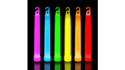 30 Ultra Bright Glow Sticks - Multi Use Glowsticks for Parties, Camping, Emergency Light and Survival Kit