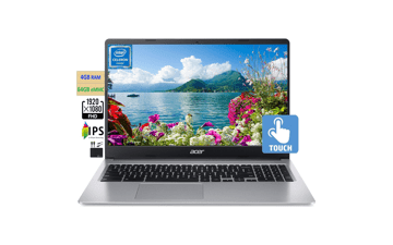 Acer 2023 Chromebook 15.6" FHD IPS Touchscreen Laptop, Intel Celeron N4020, 4GB RAM, 64GB eMMC, HD Webcam, WiFi 5, 12+ Hours Battery, Chrome OS