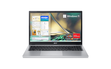 Acer Aspire 3 A315-24P-R7VH Slim Laptop | 15.6" Full HD IPS Display | Ryzen 3 7320U Quad-Core Processor | Radeon Graphics | 8GB LPDDR5 | 128GB NVMe SSD | Wi-Fi 6 | Windows 11 Home