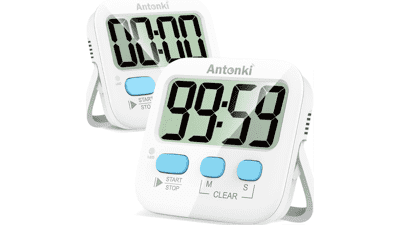 Cute Kitchen Timer for Kids - 2 Pack Digital Timer for Cooking, Baking, and More